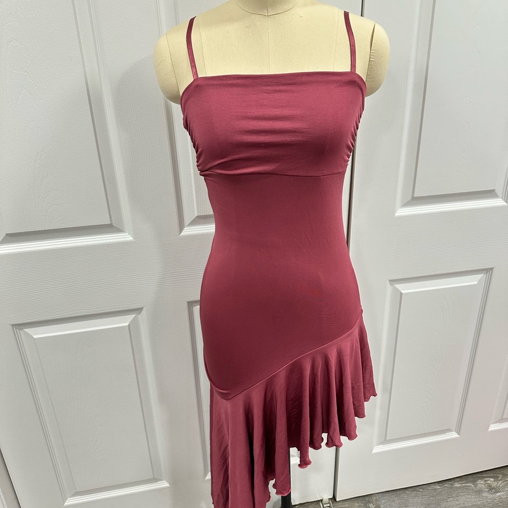 Elegant Pink Asymmetrical Dress